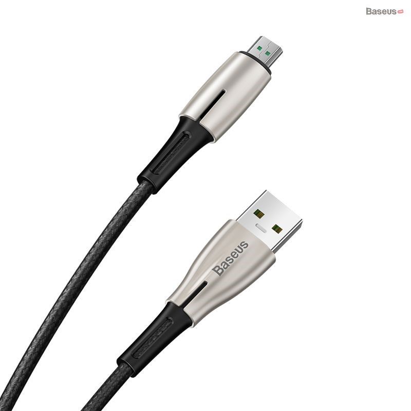 Cáp sạc nhanh siêu bền Baseus Waterdrop Micro USB Cable dùng cho Smartphone Android Samsung/ Oppo/ Xiaomi (4A/20W, Data Sync and QC/VOOC Quick Charging, Nylon Braided)