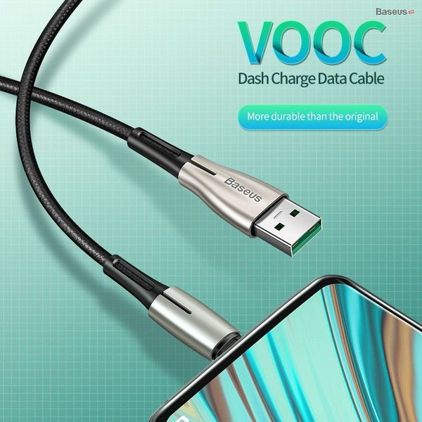 Cáp sạc nhanh siêu bền Baseus Waterdrop Micro USB Cable dùng cho Smartphone Android Samsung/ Oppo/ Xiaomi (4A/20W, Data Sync and QC/VOOC Quick Charging, Nylon Braided)