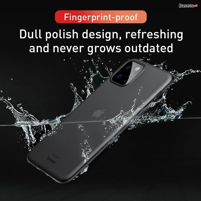 Ốp lưng siêu mỏng, chống bám vân tay Baseus Wing Case dùng cho iPhone 11/Pro/Pro Max Series 2019 ( 0.45mm Ultra Thin Hard Plastic Case)