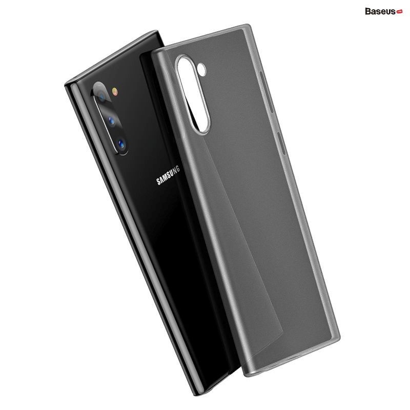 Ốp lưng siêu mỏng, chống bám vân tay Baseus Wing Case cho Samsung Note10/10 Plus ( 0.4mm Ultra Thin Hard Plastic Wing Case)