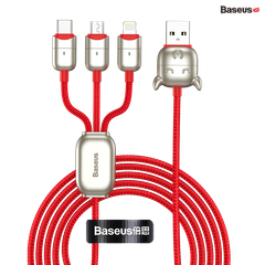 Cáp sạc đa năng bản đặc biệt Baseus Year of the Ox One-for-three Data Cable USB For M+L+C (3.5A, 1.2m)