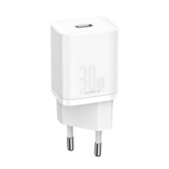 Củ sạc nhanh Baseus Super Si Quick Charger 30W dùng cho iPhone/Samsung/OPPO (30W, Type C, PD/QC3.0 Quick charger)