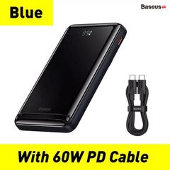 Pin Sạc Dự Phòng Không Dây Baseus Magnetic Bracket Wireless Fast Charge Power Bank 10000mAh 20W (Kèm cáp C to C 60W, Phiên Bản Quốc Tế)