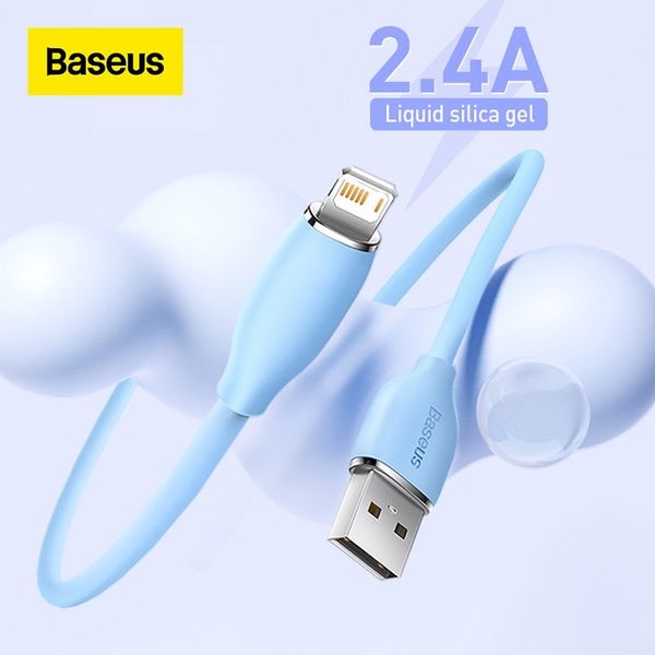 Cáp sạc nhanh cho IPhone Baseus Jelly Liquid Silica Gel Fast Charging 2.4A Data Cable