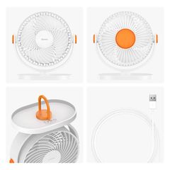 Quạt Mini Để Bàn Baseus Serenity Desktop Fan (USB/2000mAh, Nhỏ gọn Di Động, Có Thể Điều Chỉnh Góc Độ)