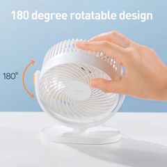 Quạt Mini Để Bàn Baseus Serenity Desktop Fan (USB/2000mAh, Nhỏ gọn Di Động, Có Thể Điều Chỉnh Góc Độ)