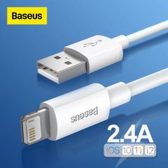 Bộ 02 cáp sạc nhanh Baseus Simple Wisdom (USB to Lightning/Type C/Micro USB, C to iPhone, ABS/TPE, Fast charge and Data Cable）