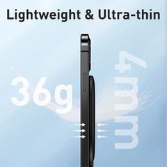 Đế sạc nhanh không dây có nam châm Baseus Light Magnetic Wireless Charger dùng cho iPhone 12/11/XS Max và Android (15W, Magnetic, Wireless quick charger)