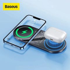 Đế Sạc Nhanh Không Dây Đa Năng Baseus Digital LED Display 2in1 Wireless Charger 20W (Phone + Airpods Pro, New Upgrade Model）