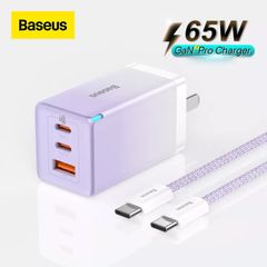 Bộ Sạc Nhanh Baseus GaN5 Pro Quick Charger 65W (Type Cx2 + USB, PD3.0/PPS/QC4.0/SCP/FCP Multi Quick Charge Protocol, New Upgrade Technology)