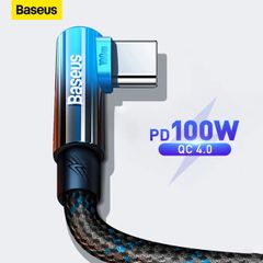 Cáp Sạc Nhanh 90 Độ Baseus MVP 2 Elbow-shaped Fast Charging Data Cable USB to Type-C 100W