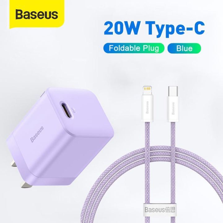 Bộ Sạc Nhanh iPhone Kèm Cáp C To Lightning Dynamic Baseus Super Si Pro Quick Charger PD 20W