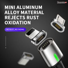 Đầu nam châm dùng cho Cáp sạc từ tính Baseus Zinc Magnetic Cable Series 2 (Type C/ Micro USB/ Lightning Magnetic Adaptor/ Connector)