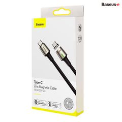 Cáp sạc từ C to C Baseus Zinc Magnetic Series 4 Cable Type-C 100W cho Smartphone/Tablet/iPad Pro/Macbook (100W, 20V/5A, E-maker Chip PD/QC3.0 Quick charge & Data Cable, Zinc Alloy)