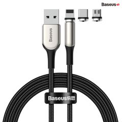 Cáp sạc từ thế hệ thứ 3 Baseus Zinc Magnetic series 3 Lightning/Type C/Micro cho Smartphone/Tablet Cable (2A, Charging Cable)