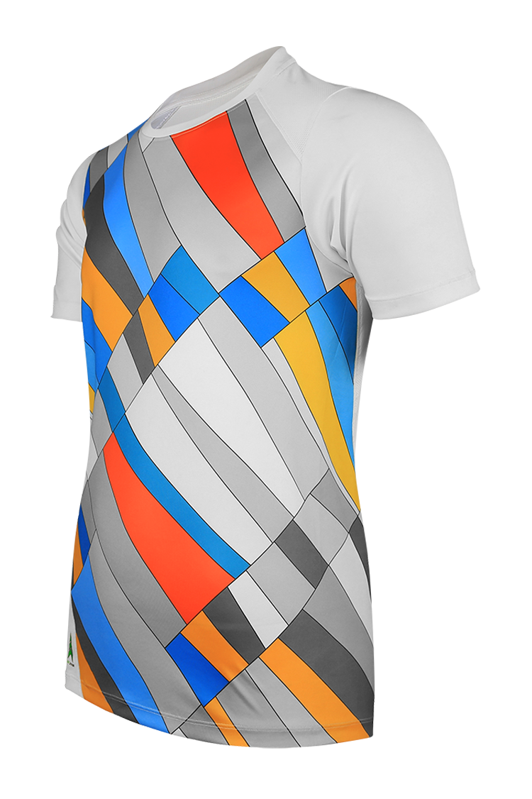Áo thể thao nam cầu lông, bóng bàn Ulight Pattern Sport Tee A099
