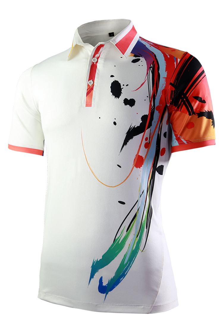 Áo thể thao nam Polo Hot Game Cold Mind White HG04
