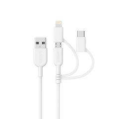 Cáp Anker Powerline II 0.9M 3 in 1 - A8436 (Lightning-Type C-Micro USB)