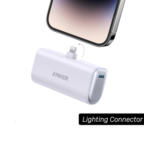 Pin Dự Phòng Anker Nano 5000 12W (Built-In Lightning Connector) - A1645