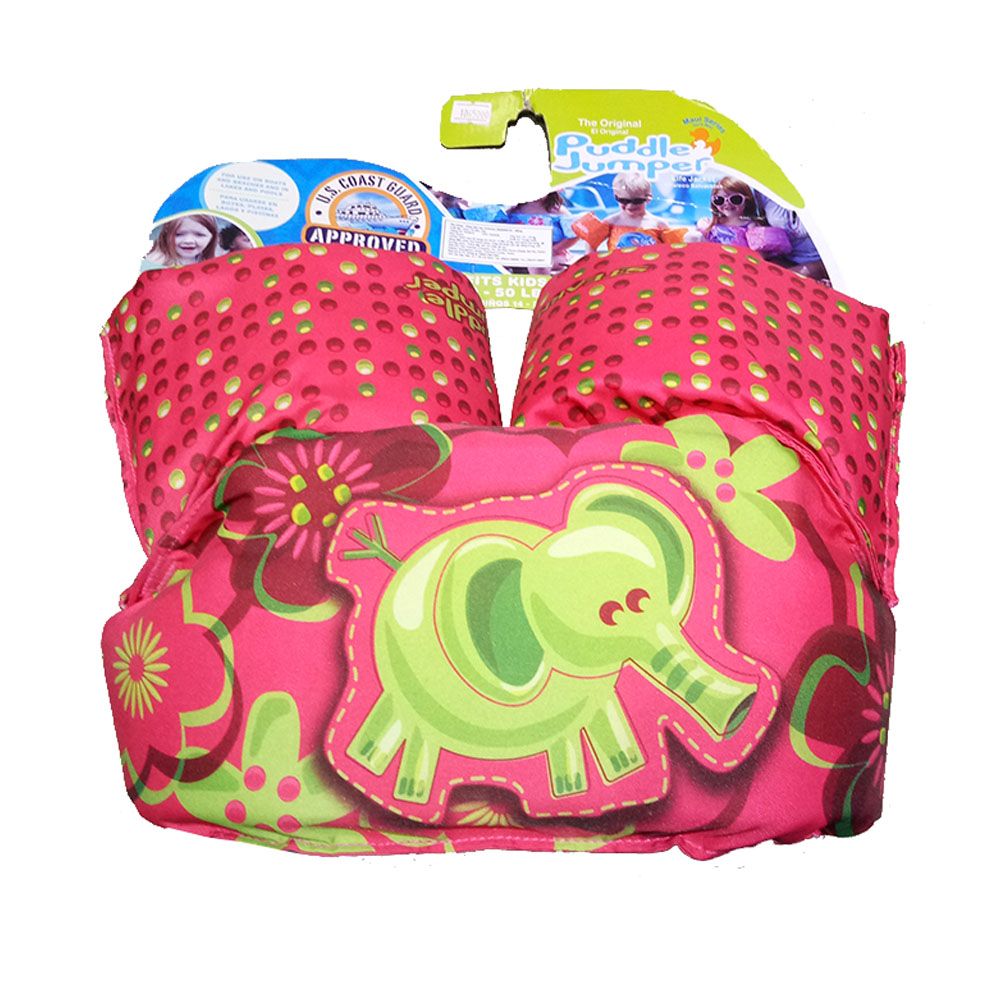 Phao đeo tay Coleman Deluxe - 2000012541- (6931)- Hồng - Puddle Jumper Deluxe Elephant