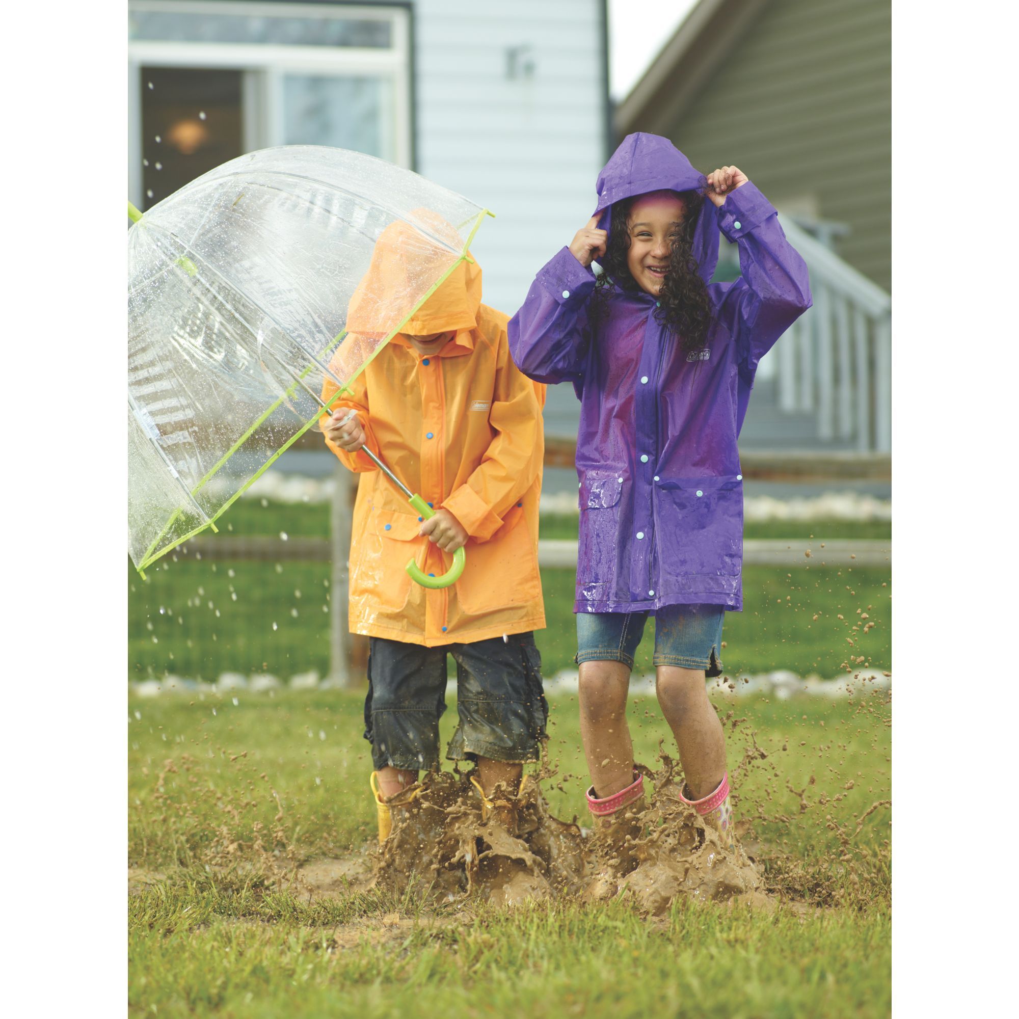 Áo đi mưa PVC Coleman - Tím