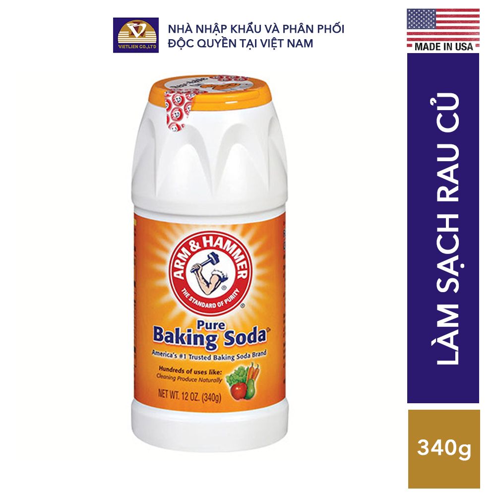  Muối Nổi Rửa Rau Quả ARM&HAMMER Baking Soda Tinh Khiết 340g 