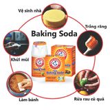  Combo 2 chai : Muối Nổi Rửa Rau Quả Arm&Hammer Baking Soda Tinh Khiết 340g 