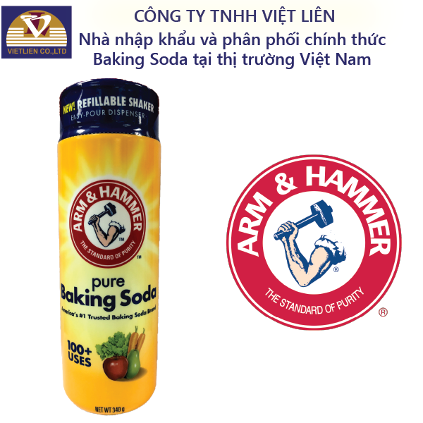 Bột Rửa Rau Củ Quả Arm&Hammer Baking Soda 340g Pure
