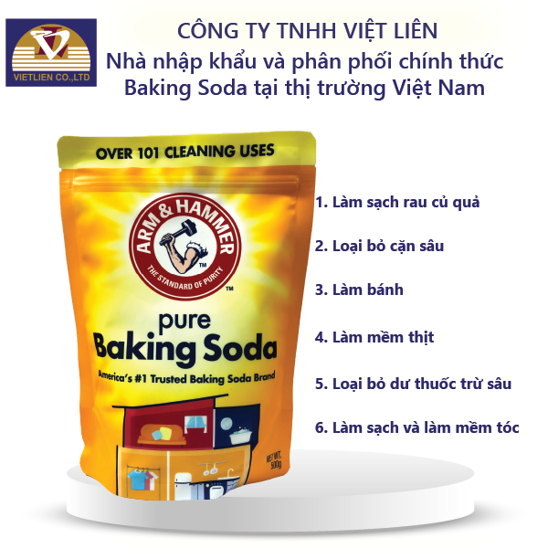 Bột Đa Năng Arm&Hammer Baking Soda 500g Scratchless Cleaning