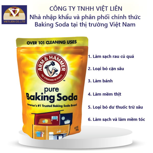  Bột Đa Năng Arm&Hammer Baking Soda 500g Scratchless Cleaning 