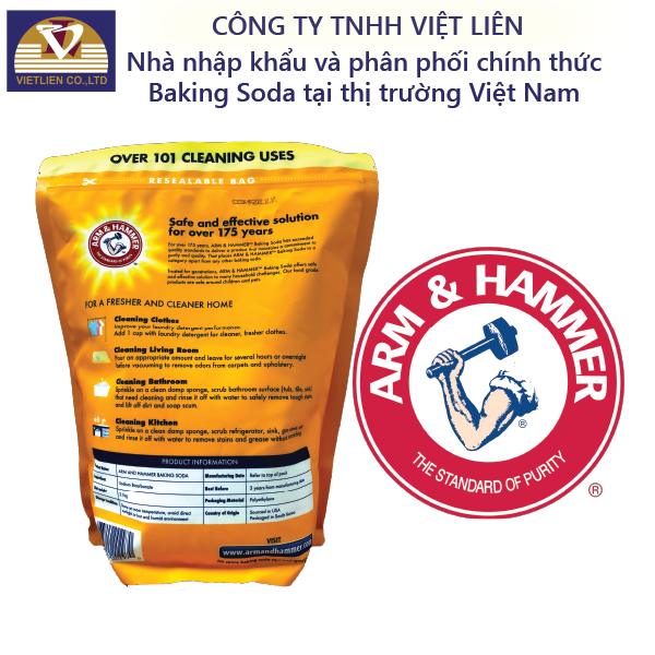  Bột Đa Năng Arm&Hammer Baking Soda 2.1kg Scratchless Cleaning 