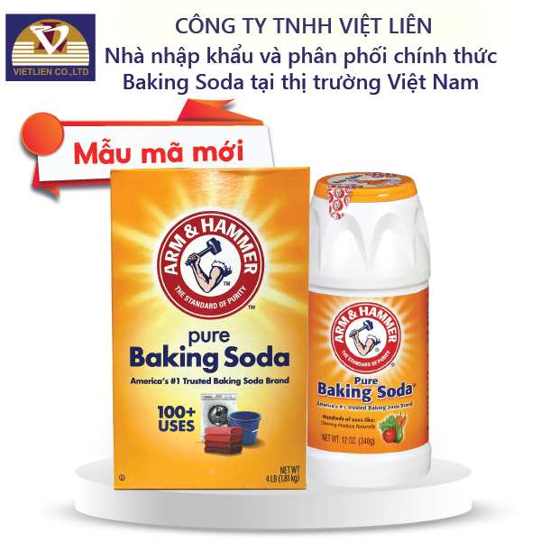  Combo Muối Nổi đa năng Arm&Hammer Baking Soda 1.81kg, Rửa Rau Quả 340g 