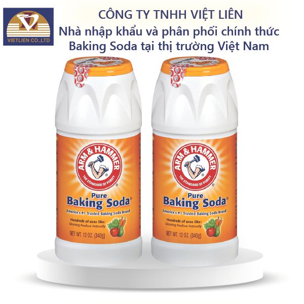  Combo 2 chai : Muối Nổi Rửa Rau Quả Arm&Hammer Baking Soda Tinh Khiết 340g 