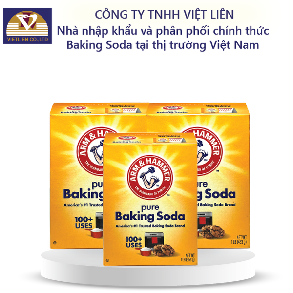  Combo 3 Muối nỗi Arm&Hammer Baking Soda Tinh Khiết 453g 