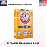  Combo Muối Nổi đa năng Arm&Hammer Baking Soda 1.81kg, Rửa Rau Quả 340g 