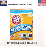  COMBO BỘT RỬA RAU QUẢ ĐA NĂNG BAKING SODA 340G + BỘT KHỬ MÙI BAKING SODA 340G + BỘT KHỬ MÙI TỦ LẠNH BAKING SODA 396G 