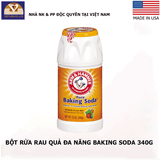  COMBO BỘT RỬA RAU QUẢ ĐA NĂNG BAKING SODA 340G + BỘT KHỬ MÙI BAKING SODA 340G + BỘT KHỬ MÙI TỦ LẠNH BAKING SODA 396G 