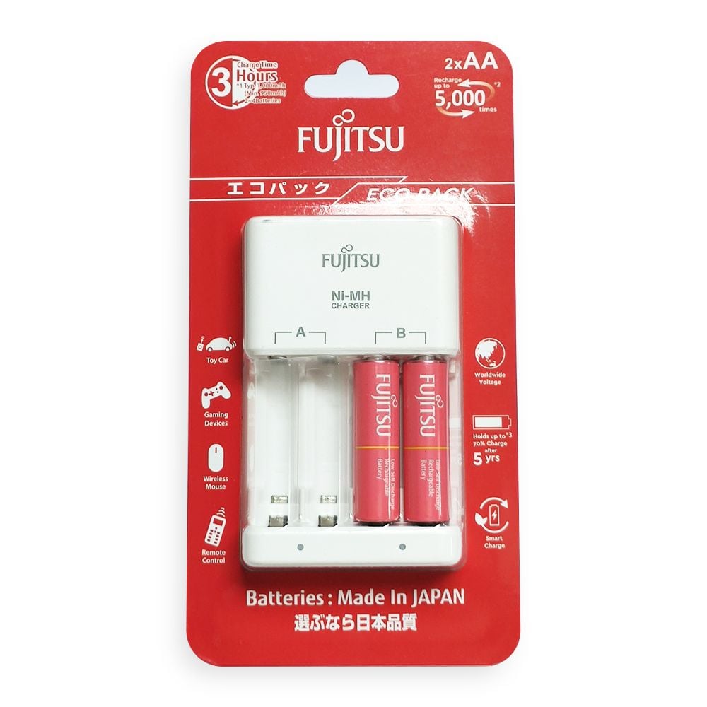 Máy Sạc Fujitsu - FCT 345CEFXL(B) - 3hr - 2xAA 1000mAh