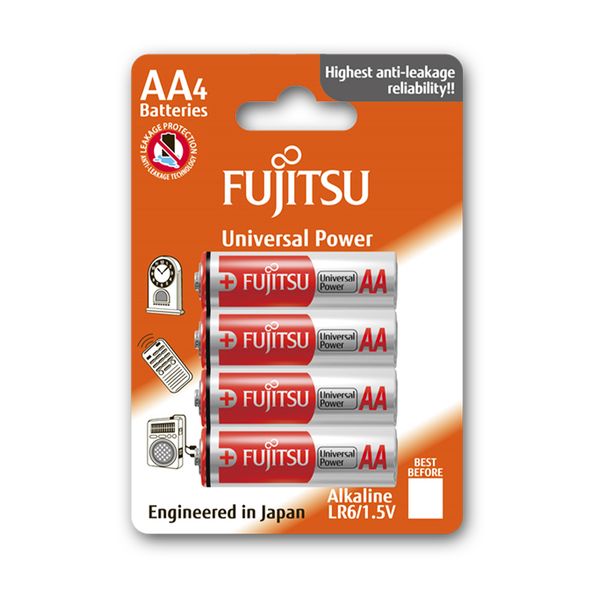  Pin Fujitsu LR6 (4B) FU-W-FI_SIZE AA ALKALINE BATTERY 