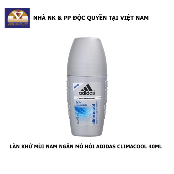  COMBO 2 Lăn Khử Mùi Nam Ngăn Mồ Hôi Adidas Climacool 40ml 