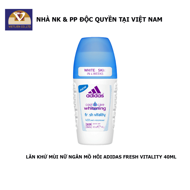 Combo 2 Lăn Khử Mùi Nữ Ngăn Mồ Hôi Adidas Fresh Vitality 40ml