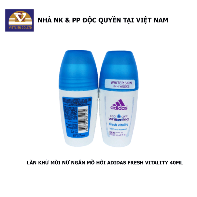 Combo 2 Lăn Khử Mùi Nữ Ngăn Mồ Hôi Adidas Fresh Vitality 40ml