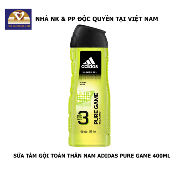  Sữa Tắm Gội Toàn Thân Nam Adidas Pure Game 400ml 