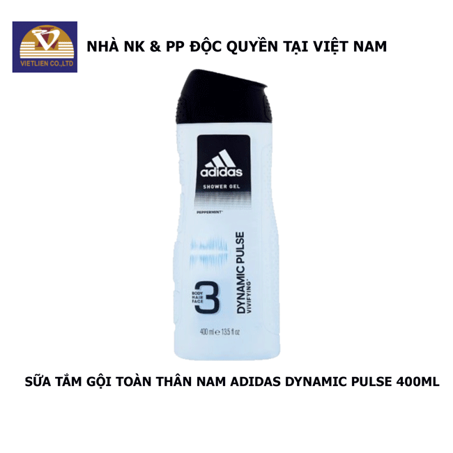 Sữa Tắm Gội Toàn Thân Nam Adidas Dynamic Pulse 400ml