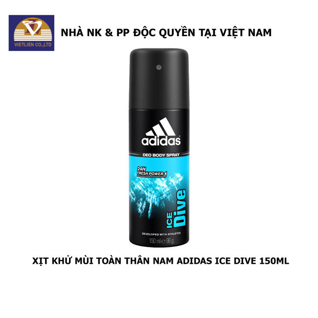 Xịt Khử Mùi Toàn Thân Nam Adidas Ice Dive 150ml