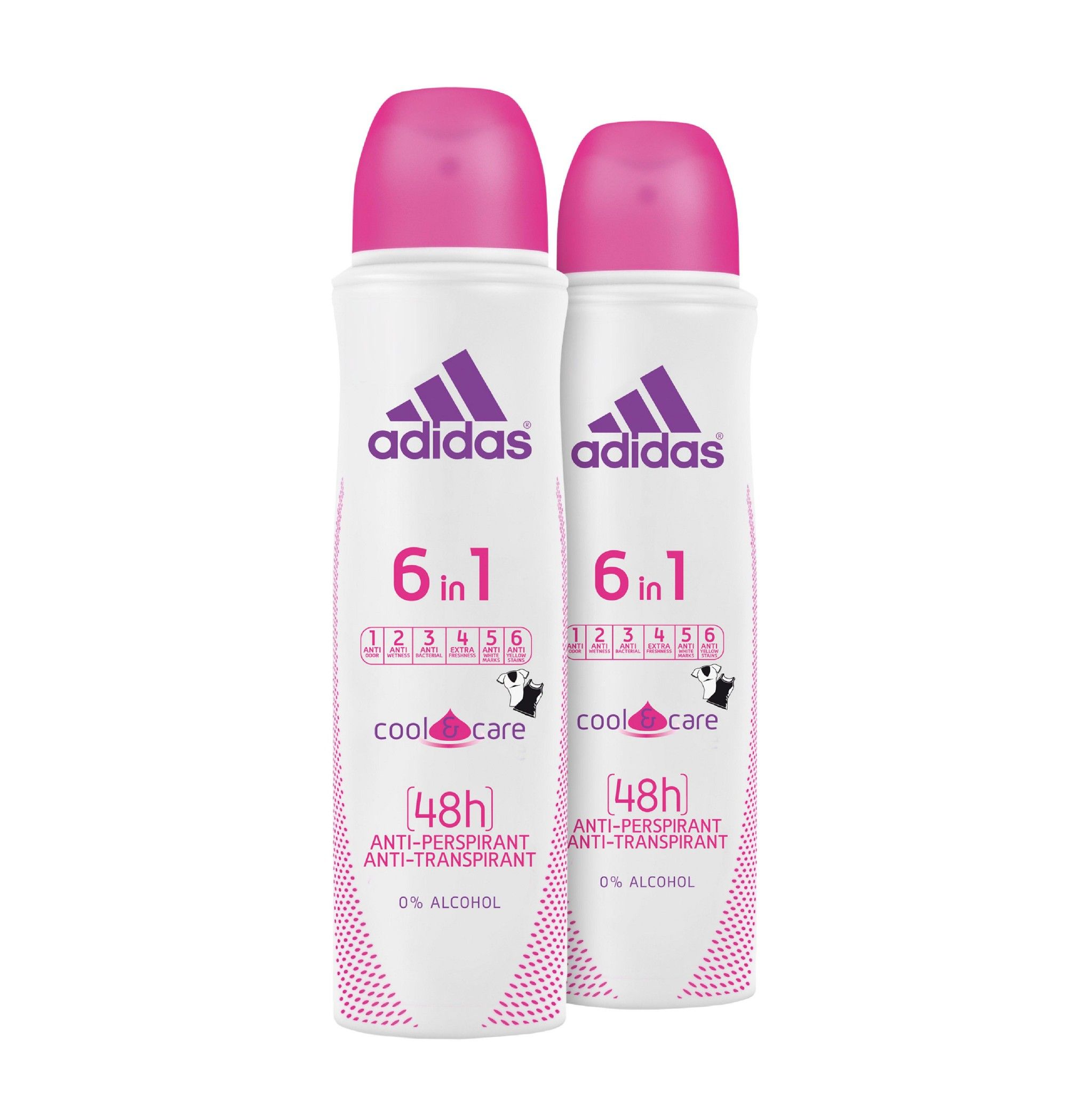 Xịt Khử Mùi Toàn Thân Nữ Ngăn Mồ Hôi Adidas 6 in 1 Cool & Care 150ml