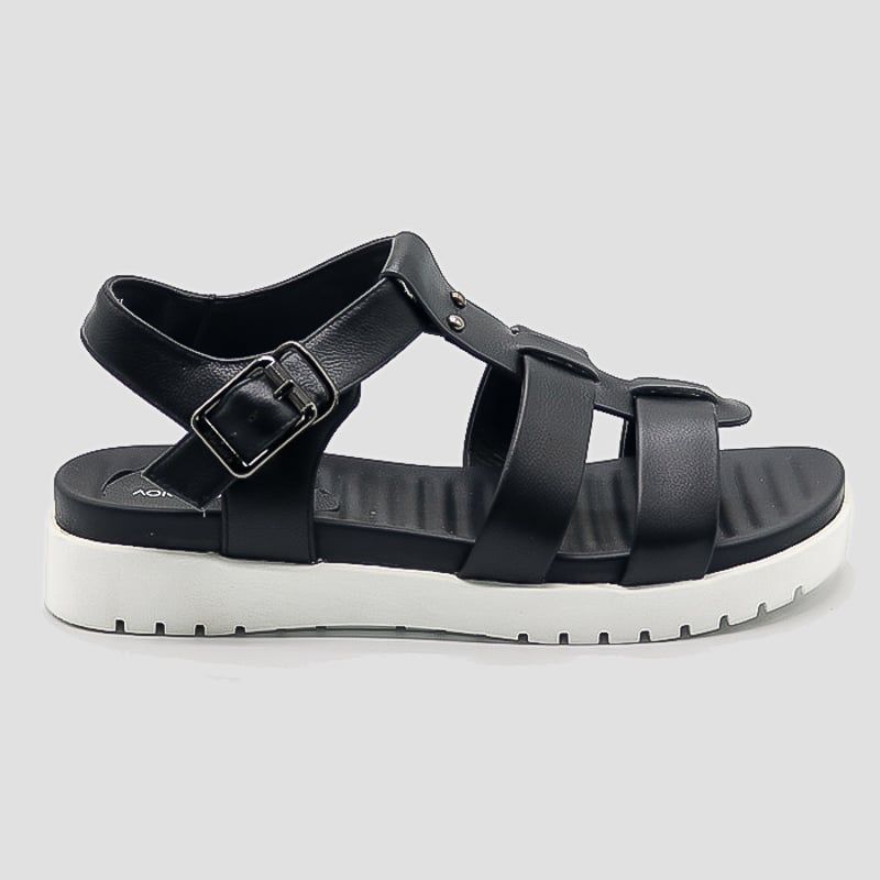 Giày sandal nữ AOKANG màu đen 172831052