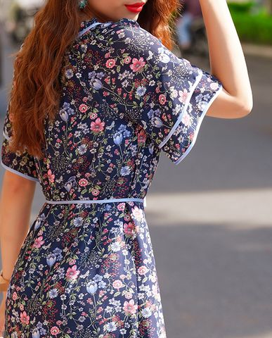 Đầm suông chữ A cao cấp đầm voan hoa đầm mùa hè đầm kiểu trẻ trung | Thời trang thiết kế Hity