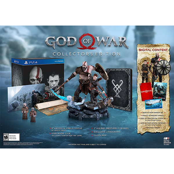 God Of War Collector's Edition cho máy PS4