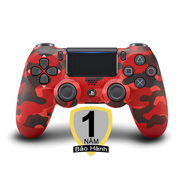 Tay cầm chính hãng PlayStation 4 - Red Camo